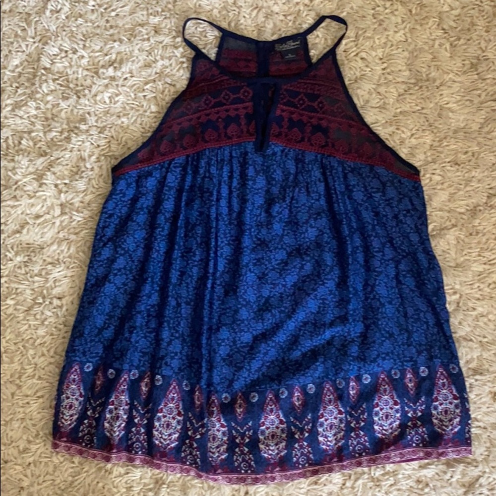 Lucky Brand floral print flowy tank NWOT